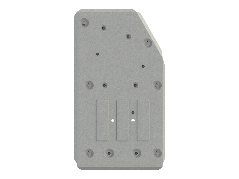 Защита топл. бака для VOLKSWAGEN Crafter  2017 -, V-2,0TDI MT AWD, Sheriff, алюминий 4 мм, арт. 26.4440