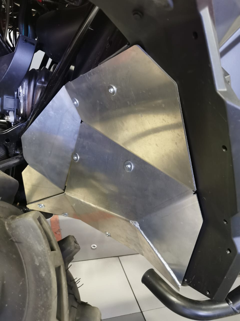 Защита колесных арок для CAN-AM Maverick Trail/Sport 800/1000 2018 -, алюминий 4 мм, STORM, арт. 4921