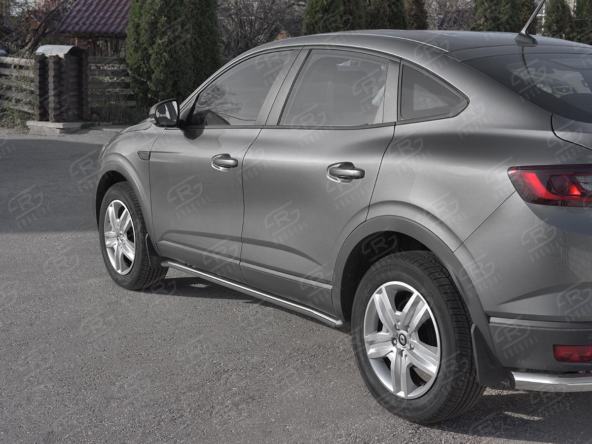 Пороги труба d42(вариант 3) для автомобиля Renault Arkana арт. RART-0033203, Slitkoff