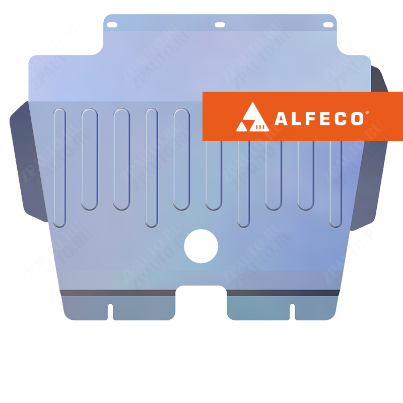 Защита  картера и КПП Peugeot 206 (hatchback) 1998-2006 V-all , ALFeco, алюминий 4мм, арт. ALF1709al