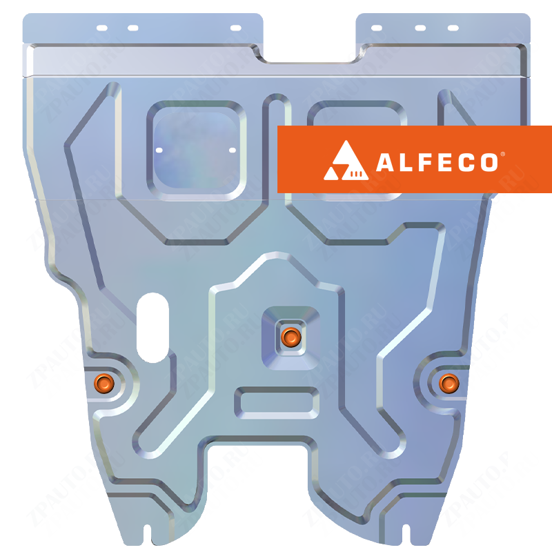 Защита  картера и КПП Chery Tiggo 5 2014-2016 V-2,0 , ALFeco, алюминий 4мм, арт. ALF0214al