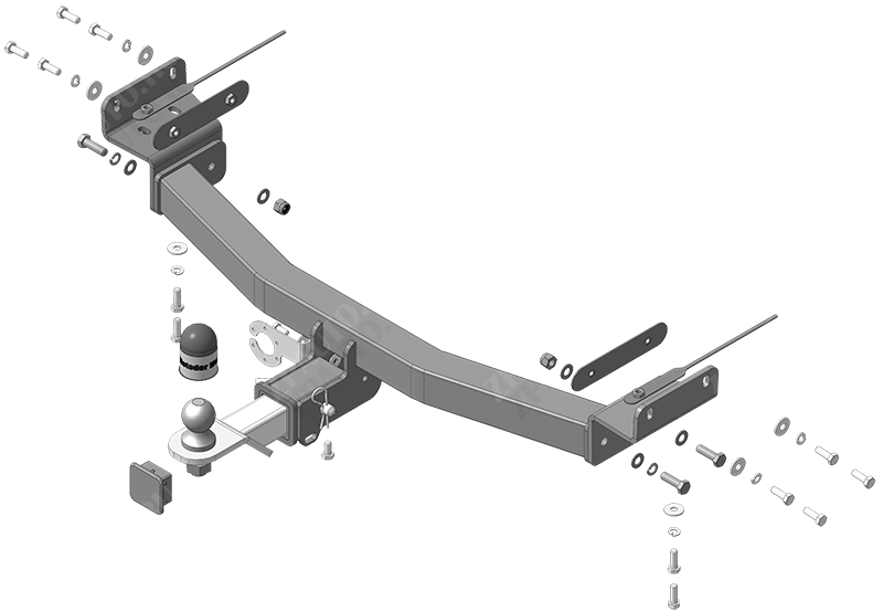 Фаркоп KIA Sportage 2022-, тип шара E, MOTODOR, арт. 91014-E