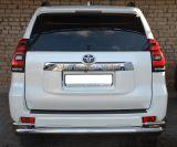 Защита заднего бампера угловая большая Toyota Land Cruiser 150 Prado 2017, TLCP150.17.21, Россия