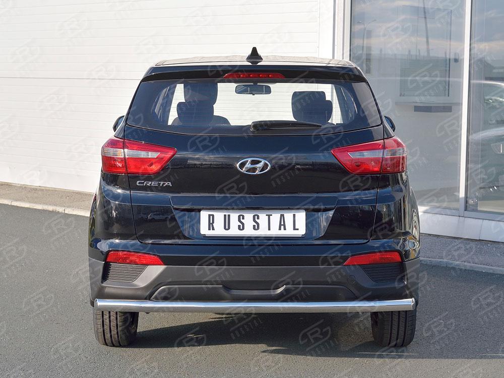 Защита заднего бампера d57 для Hyundai Creta 2016, Slitkoff HCRZ-002431