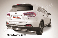 Защита заднего бампера d57 длинная Kia Sorento (2014-2017) , Slitkoff, арт. KS15-011