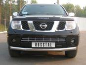 Защита переднего бампера d76 (3 секции) для Nissan Pathfinder 4, Slitkoff NPZ-000352