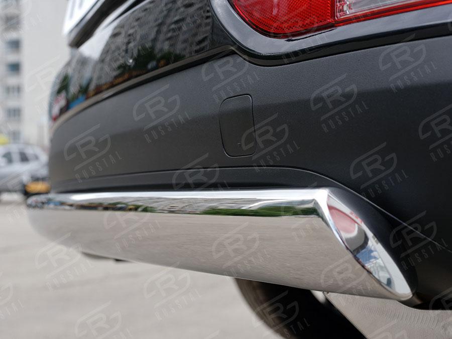 Защита заднего бампера d75х42 Kia Sportage 2016, Slitkoff KSZ-002292