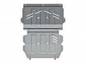 Защита радиатора и картера для MITSUBISHI Pajero Sport III  2016 -, V-2.4TD; 3.0, Sheriff, алюминий 5 мм, арт. 14.3001