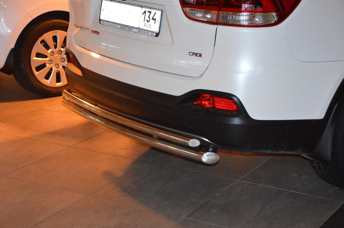 Защита заднего бампера для автомобиля KIA Sorento 2015. KSR.15.20, Россия