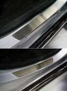 Накладки на пороги (лист шлифованный) 4 шт для автомобиля Renault Arkana 2019- TCC Тюнинг арт. RENARK19-02