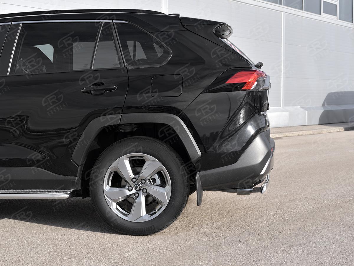 TOYOTA RAV4 2019-  Защита заднего бампера d75х42 дуга TR4Z-003368, Slitkoff