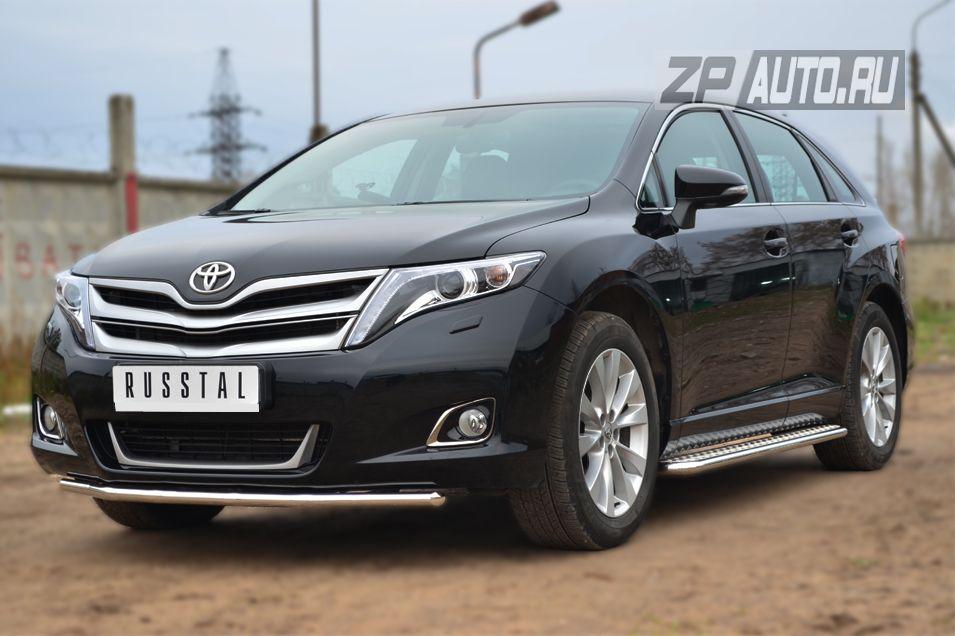 Защита переднего бампера d42 для Toyota Venza 2013, Slitkoff TVZ-001475