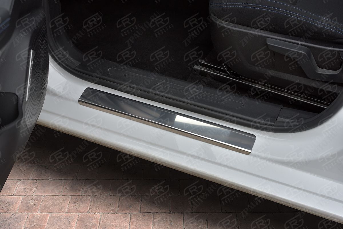 HAVAL JOLION 1.5 2WD 2021- Накладки на пороги RUSSTAL (нерж., зеркало) HJOL21-01