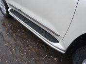 Защита порогов 50,8 мм для автомобиля Toyota Land Cruiser 200 EXCALIBUR 2017-, TCC Тюнинг TOYLC200EXCAL17-07