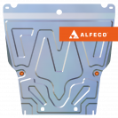 Защита  картера и КПП Geely МК 2008-2015 V-all , ALFeco, алюминий 4мм, арт. ALF0808al-1