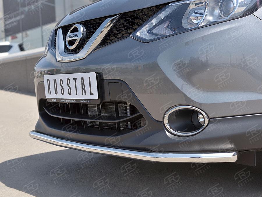 Защита переднего бампера d42 Nissan Qashqai 2015 SPB, Slitkoff NQAZ-002305