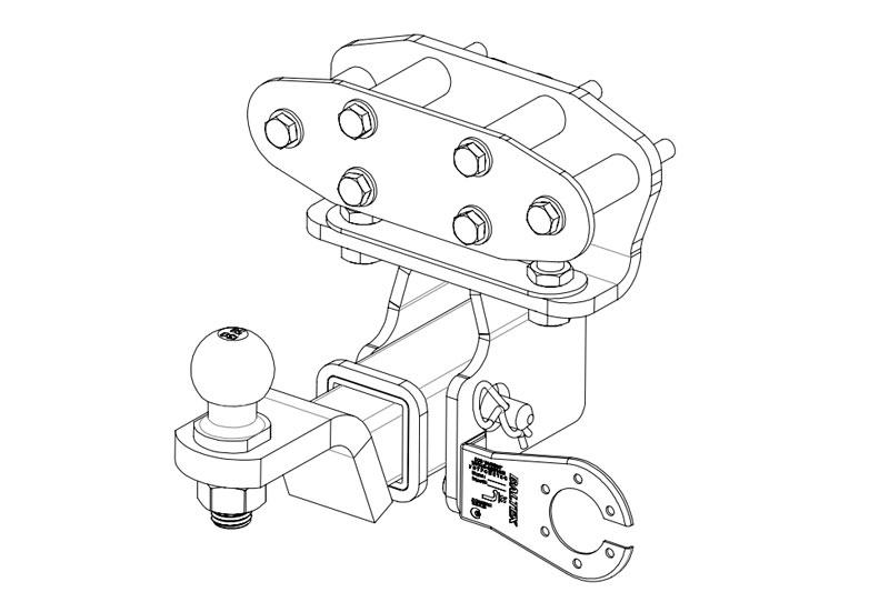 Фаркоп тсу Baltex на Toyota Land Cruiser 200 10/07-, 24.2443.32