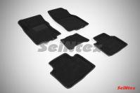 Ковры салонные 3D черные для Nissan X-Trail T32 2015-, Seintex 86341