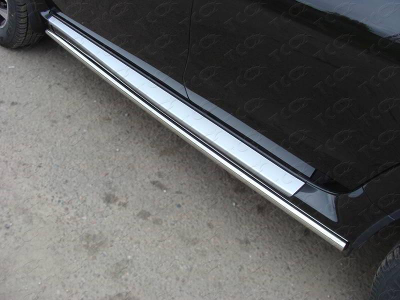 Пороги труба 42,4 мм для автомобиля Nissan Terrano 2014-, TCC Тюнинг NISTER14-05