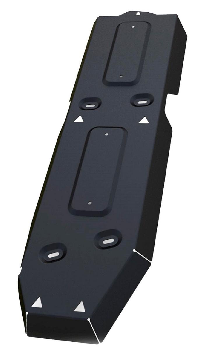 Защита топливного бака АвтоБроня для Volkswagen Amarok I рестайлинг (V - 2.0D; 3.0D) 2016-2019, штампованная, сталь 1.8 мм, с крепежом, 111.05821.1