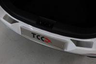 Накладки на задний бампер (лист шлифованный) 2шт для автомобиля Chery Tiggo 7 PRO 2020 арт. CHERTIG7P20-05