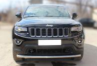 Дуга передняя по низу бампера d-60 одинарная для Jeep Grand Cherokee 2013 (WK2), Технотек JGC14_1.1