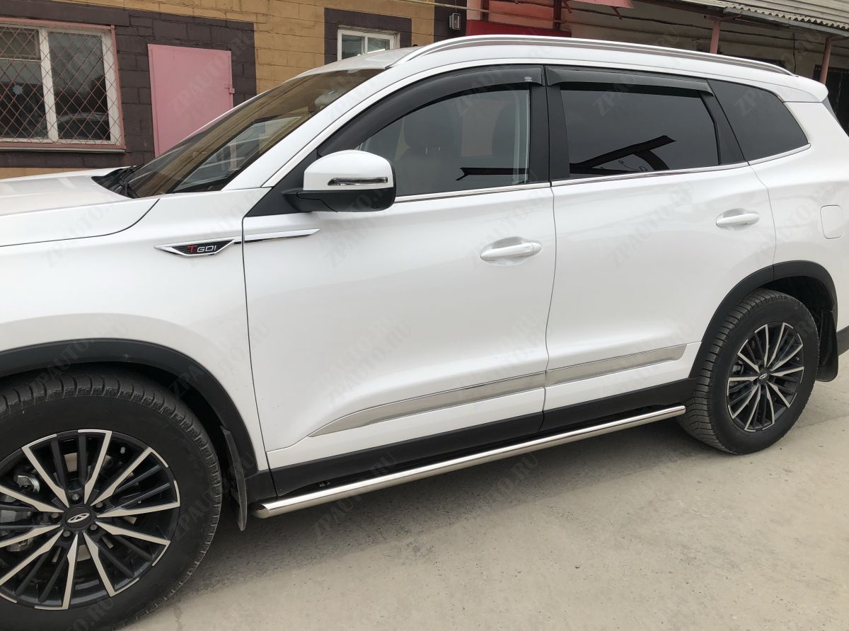 Защита штатного порога труба для автомобиля XCITE X-Cross 8 2025 арт. XCX-CR.8.25.32