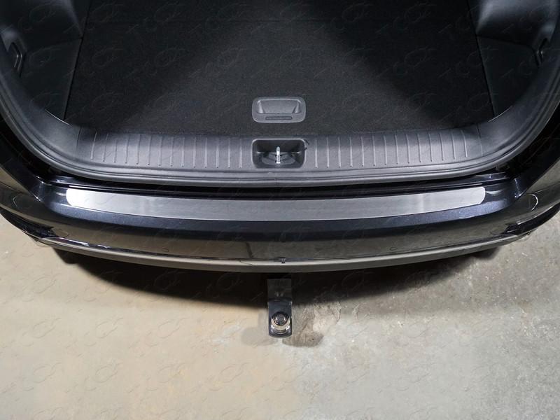 Накладка на задний бампер (лист шлифованный) для автомобиля Kia Sportage (QL) 2018-