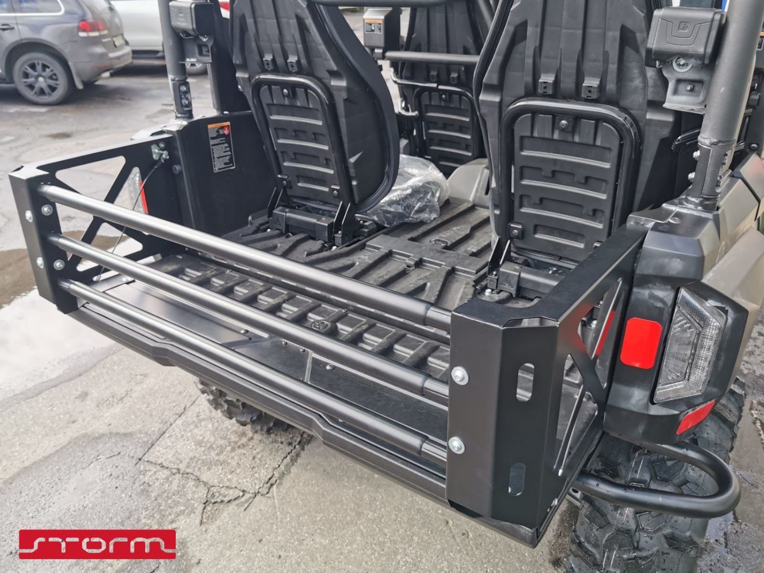 Расширитель кузова для YAMAHA Wolverine RMax4 2021 -, сталь 2 мм, STORM, арт. MP 0649