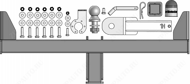 Фаркоп Gaz Sobol NN 2024-, тип шара E, MOTODOR, арт. 95604-E