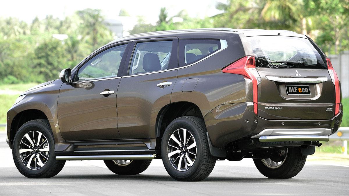 Защита задняя D 76,1 для Mitsubishi Pajero Sport(Мицубиси Паджеро Спорт), ALFeco арт. MITPAJSP-16.09