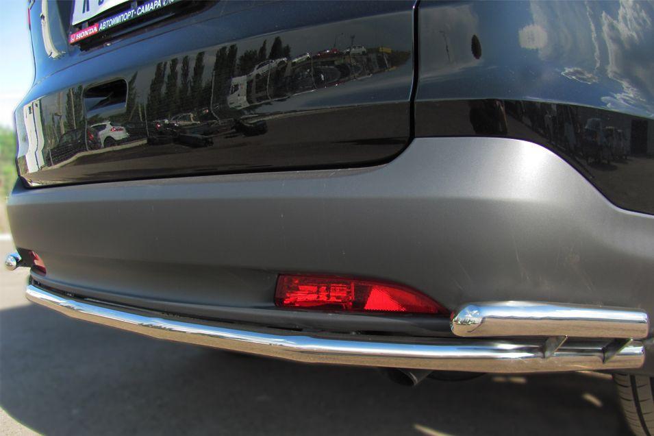 Защита заднего бампера d42/42 уголки для Honda CR-V 2013, Slitkoff HVZ-001344