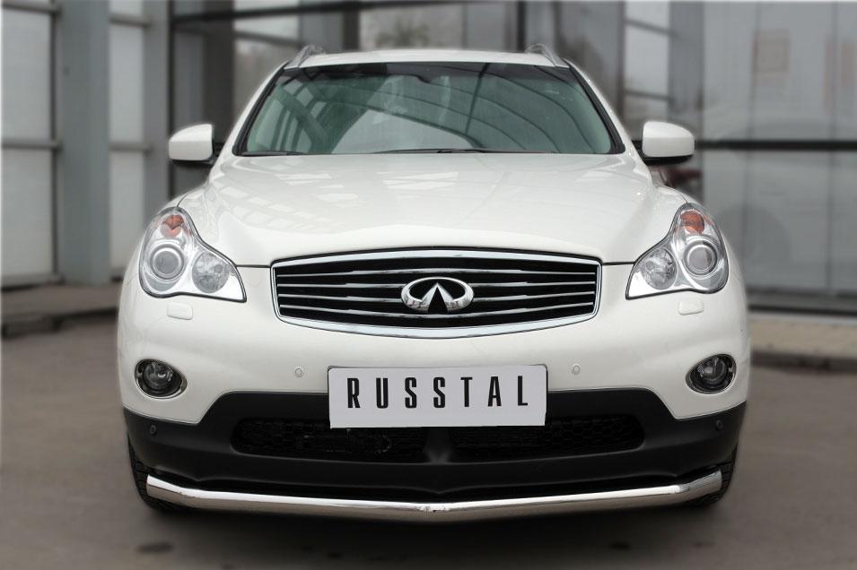 Защита переднего бампера d57 для Infiniti QX 50 2014-2016, Slitkoff IQXZ-001964