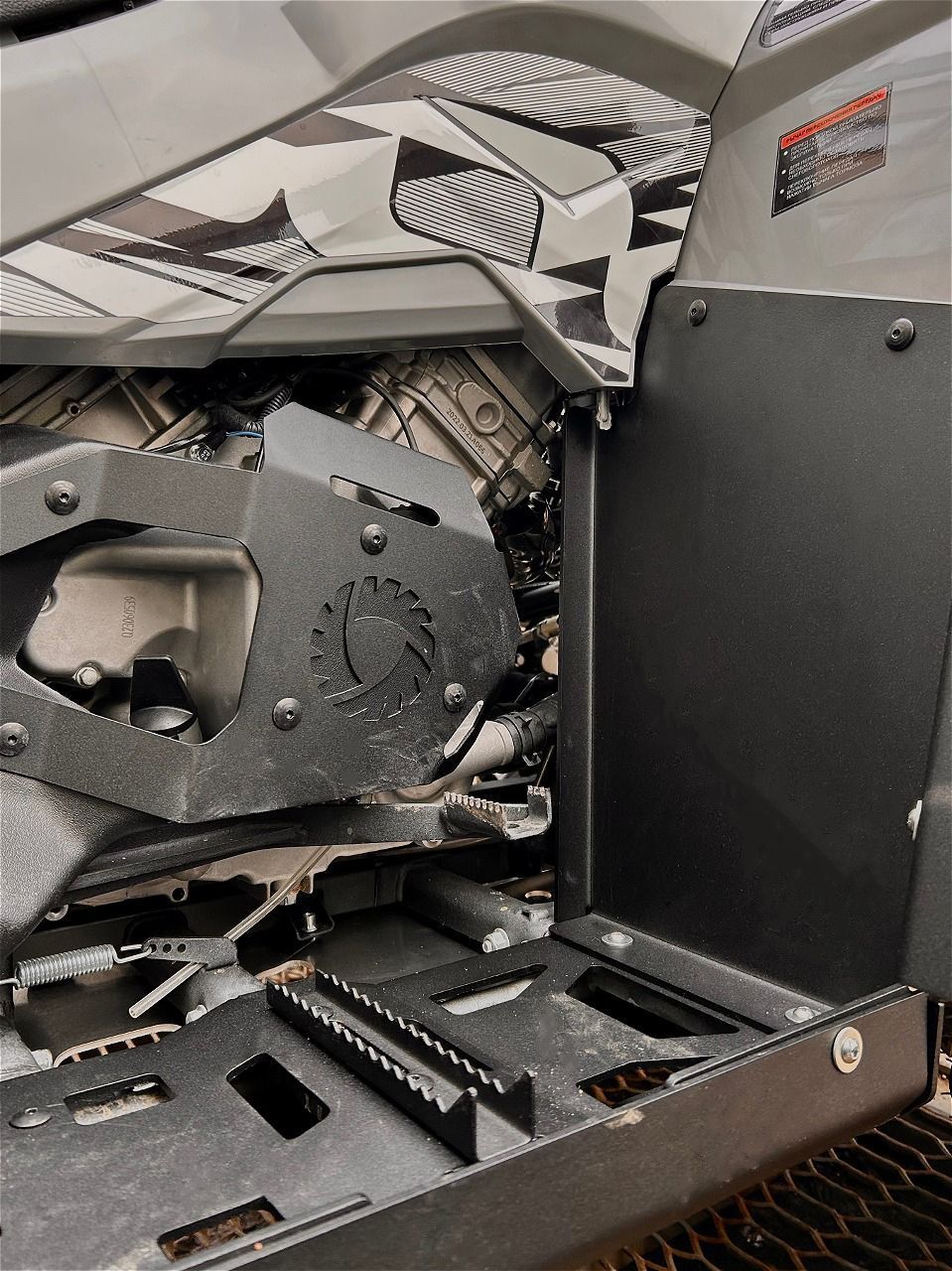 Пороги усиленные для квадроцикла для RM 800 T 2023-, алюминий 4 мм, STORM, арт. MP 0904