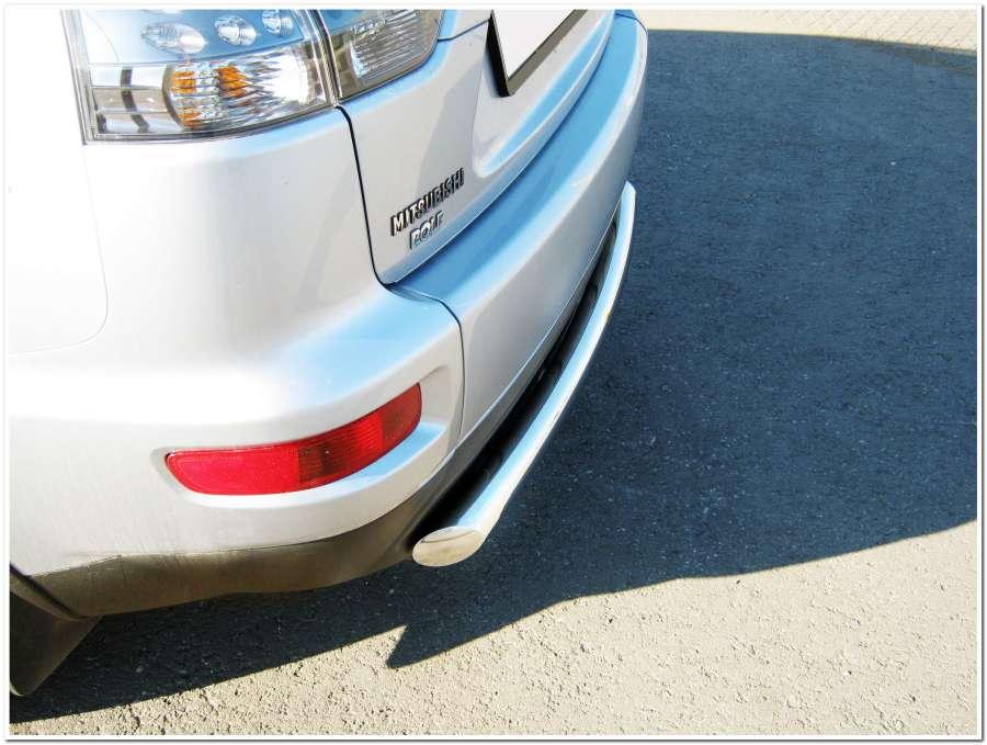 Защита заднего бампера d76 для Mitsubishi Outlander XL 2010, Slitkoff MNZ-000114