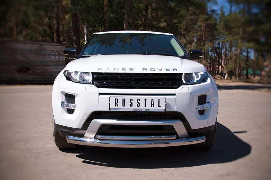 Защита переднего бампера d76/42 для Land Rover Evoque Dynamic 2011, Slitkoff REDZ-000656