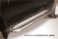 Защита порогов d76 с листом Toyota Land Cruiser Prado J150 (2009-2013) , Slitkoff, арт. TOP017