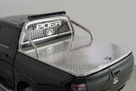Защита кузова и заднего стекла (для крышки) 75х42 мм со светодиодной фарой для автомобиля Great Wall POER 2.0TD 4WD 2021- арт. GRWALPOER21-31