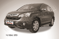 Защита переднего бампера d76 черная Honda CR-V (2006-2009) , Slitkoff, арт. HCRV002B