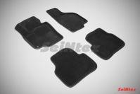 Ковры салонные 3D черные для Volkswagen Passat B7 2011-, Seintex 83714