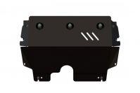 Защита картера и КПП для VOLKSWAGEN Polo V  2009 - 2017, V-1.2 ; 1.2TSI ; 1.4 ; 1.6; 1.4GTI + DSG; AT; MT, Sheriff, сталь 2,0 мм, арт. 26.1803