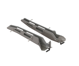 Защита задних рычагов для POLARIS RZR XP Turbo S 2018 -, алюминий 4 мм, STORM, арт. 3932