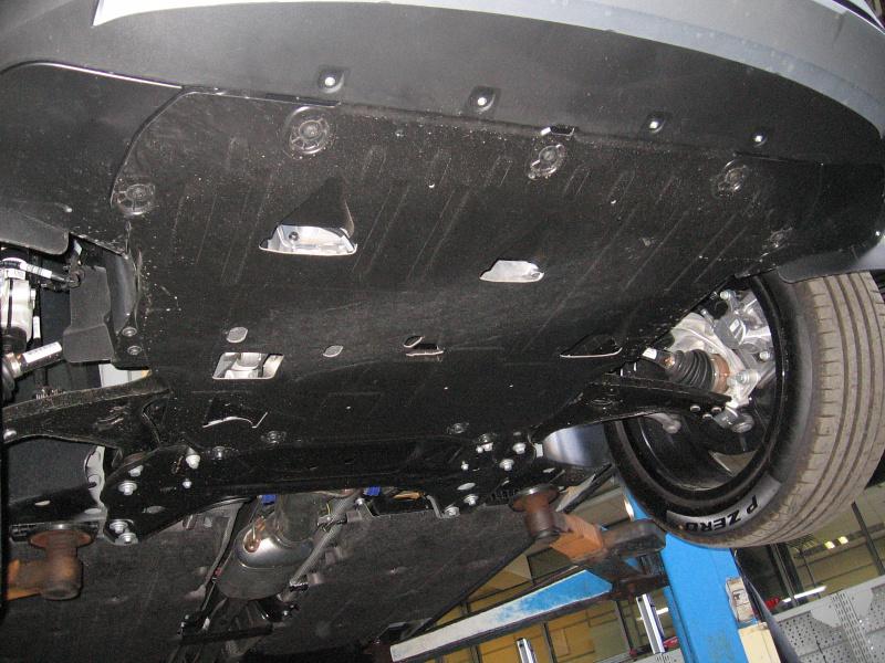 Защита картера и КПП для VOLVO XC 40  2018 -, V-2,0; 2.0 D AT 4wd, Sheriff, алюминий 4 мм, арт. 25.3909