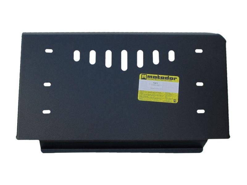 Защита радиатора, рулевых тяг стальная Motodor для Land Rover Defender 110 2007- (3 мм, сталь), 13211