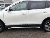 Защита штатного порога труба для автомобиля NISSAN X-trail 2015 (Т32) Третье поколение арт. NXT.15.32