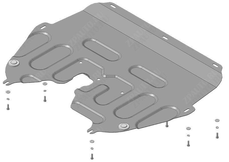 Защита АвтоСтандарт (Двигатель, Коробка переключения передач), 1,5 мм, сталь для Москвич 3  2022- арт. 57601