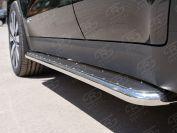 Пороги труба d42 с листом вариант 3 Kia Sportage 2016, Slitkoff KSL-0022913