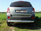 Защита задняя (центральная овальная) 75х42 мм для автомобиля Opel Antara 2011-, TCC Тюнинг OPANT12-06