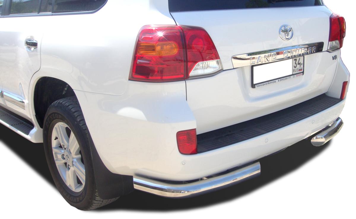 Защита заднего бампера угловая   для автомобиля TOYOTA Land Cruiser 200     2007-2012, Россия TLC200.07.18