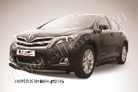 Защита переднего бампера d76 черная Toyota Venza (2012-2017) , Slitkoff, арт. TVEN002B